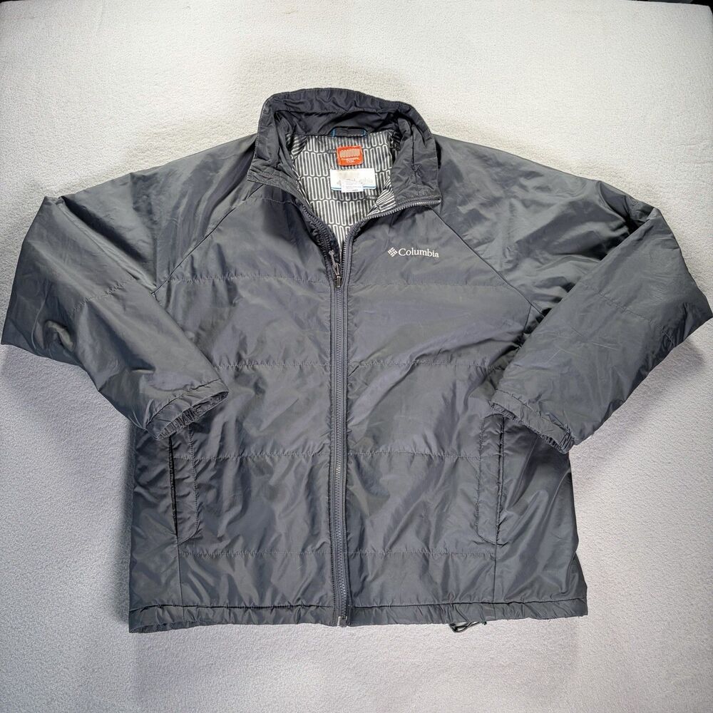 Columbia Mens black thermal coil interchange soft shell jacket sz Large